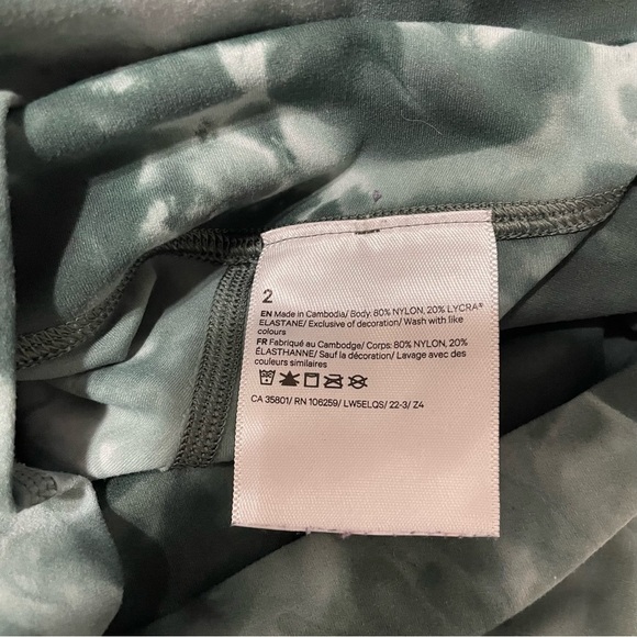 Lululemon Align High Rise Pant 28" Diamond Dye Starlight Spruce Green Size 2 - Picture 6 of 8